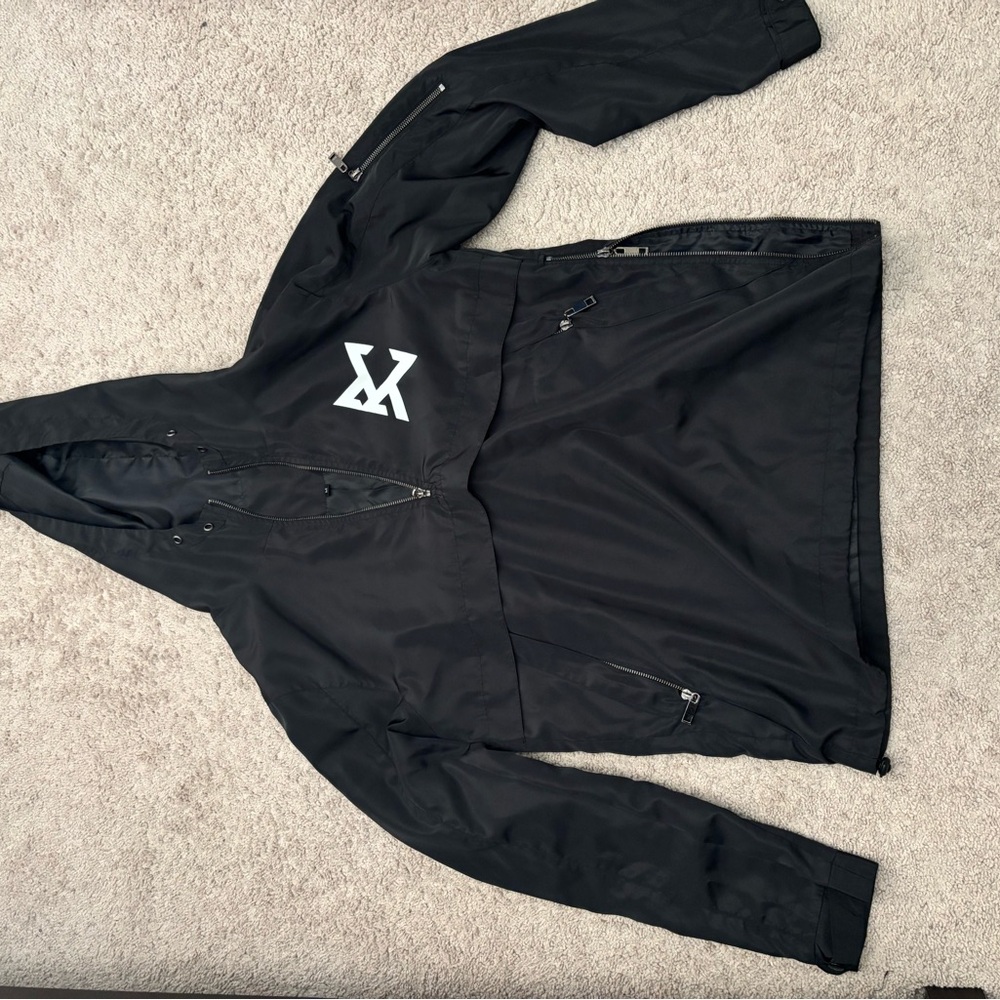 Black Hooded Men's Jacket